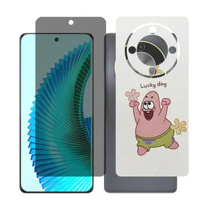 Glass together model privacy screen protector suitable for Honor X9b mobile phone with back cover sticker
