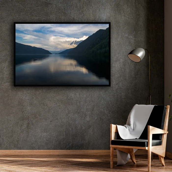 تابلو نوری بکلیت طرح منظره طبیعت و رودخانه مدل B-D1422