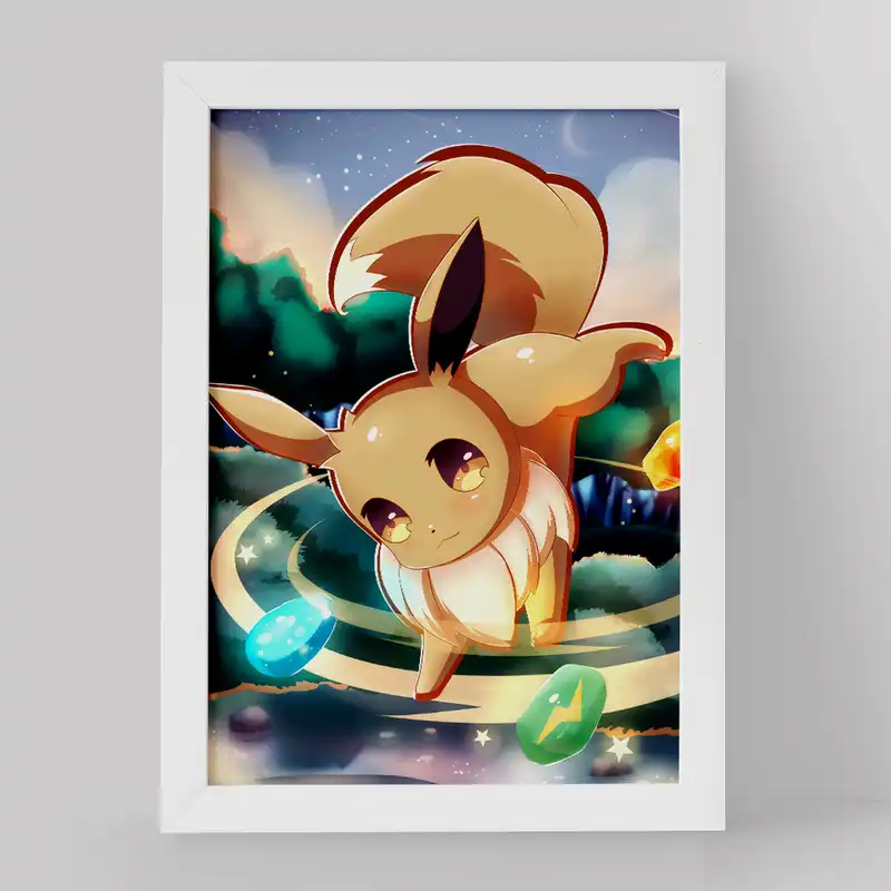 تابلو خندالو مدل ایو انیمه پوکمون کد 17327