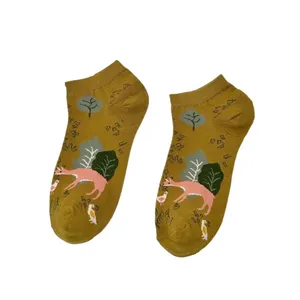 جوراب ساق کوتاه زنانه مدل هنری طرح کانگورو