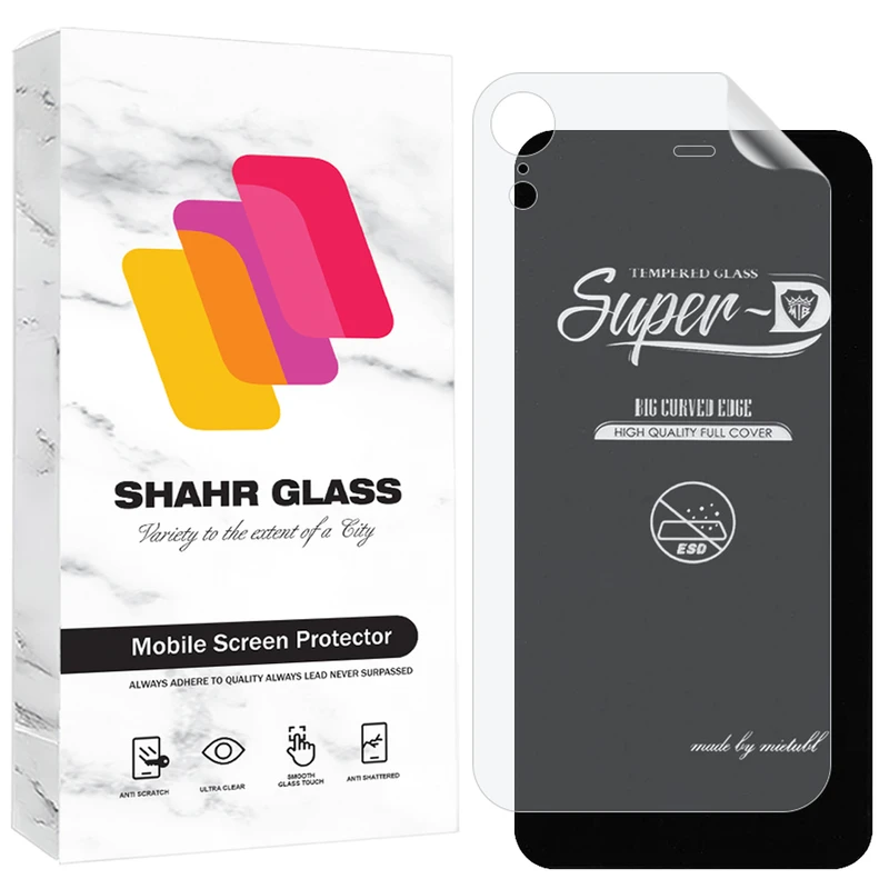 محافظ صفحه نمایش شهر گلس مدل SUNS مناسب برای گوشی موبایل اپل iPhone XR به همراه محافظ پشت گوشی 