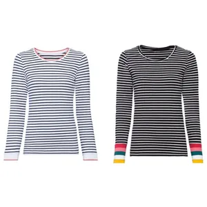 تی شرت آستین بلند زنانه اسمارا مدل Jk2025 مجموعه دو عددی