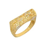 انگشتر طلا 18 عیار زنانه طلای مستجابی مدل آوا کد 67035