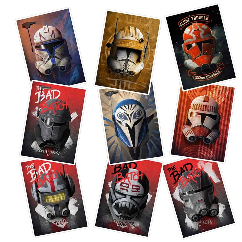 استیکر لپ تاپ ماسا دیزاین طرح star wars کد SAM143 مجموعه 9 عددی