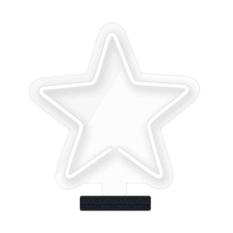چراغ رومیزی ریموت دار مدل STARS-GL_WHT-GLASS