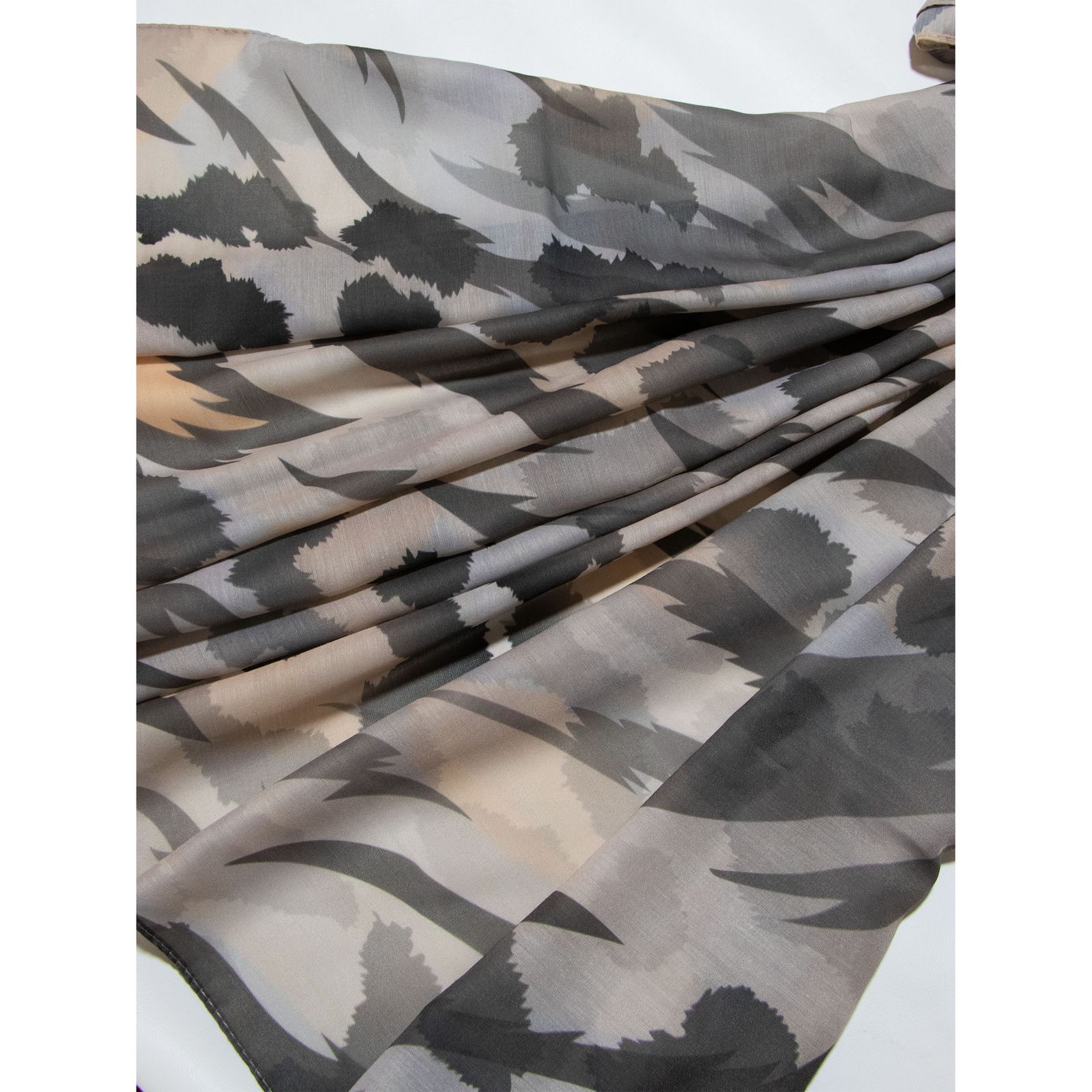 شال زنانه مدل نخی جدید فانتزی شیک با طرح پلنگی کد ana-1415-1 - - 7