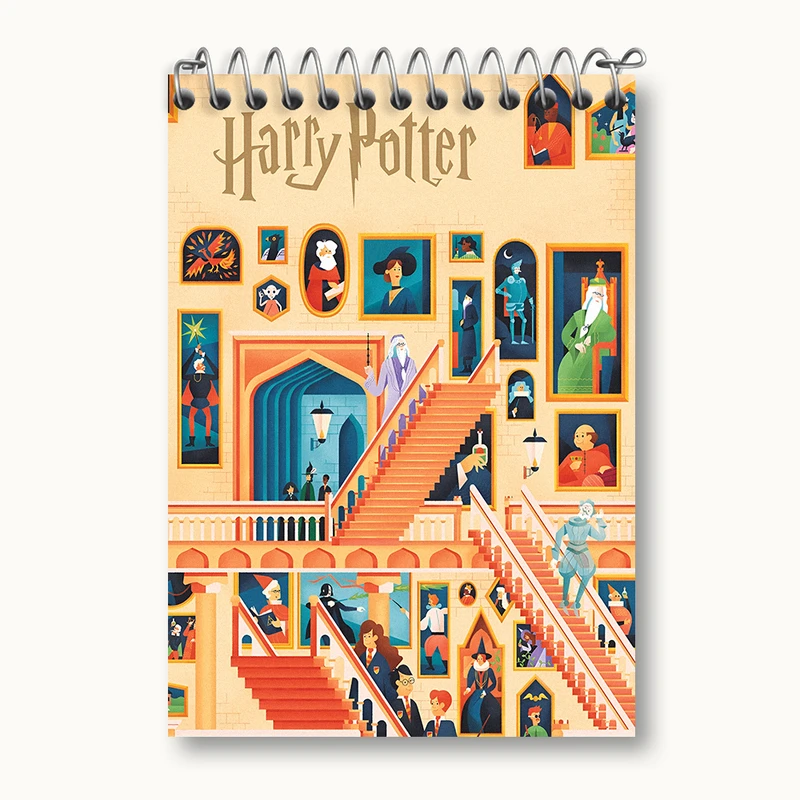 دفتر یادداشت 50 برگ خندالو طرح هری پاتر (Harry Potter) کد N3150