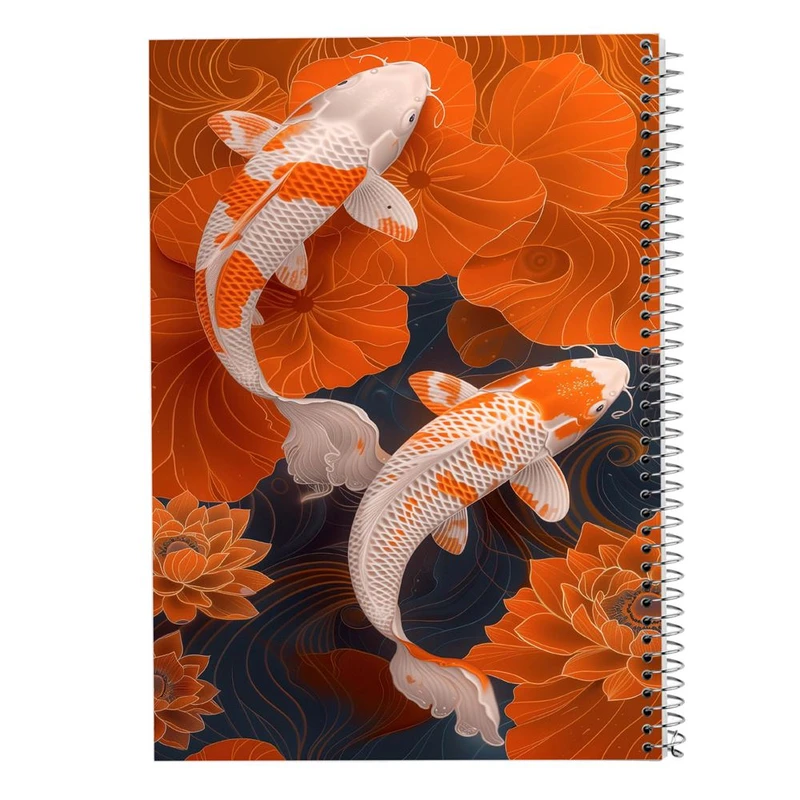 دفتر شطرنجی 50 برگ مدوپد طرح ماهی کد DF15998