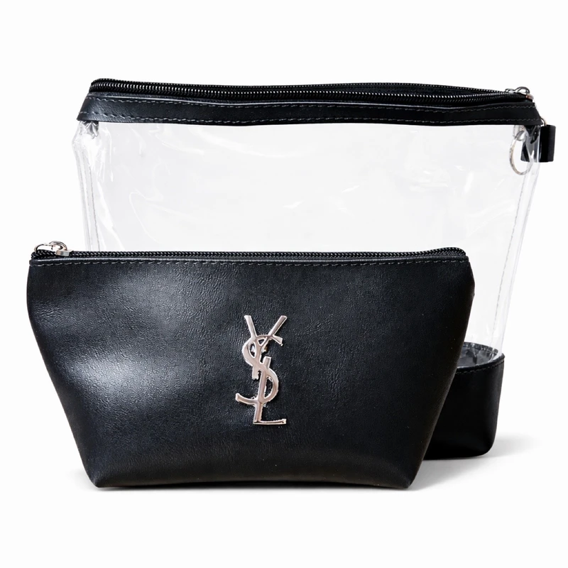 کیف لوازم آرایش زنانه مدل  شفاف بسته دو‌ عددی