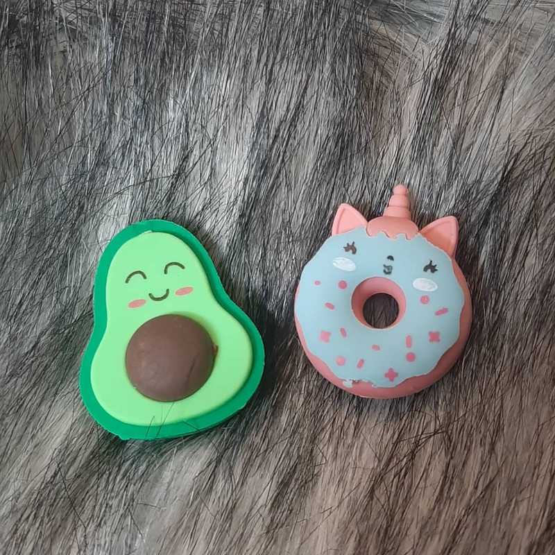 پاک کن مدل دونات و آووکادو و مینیون مجموعه 3 عددی