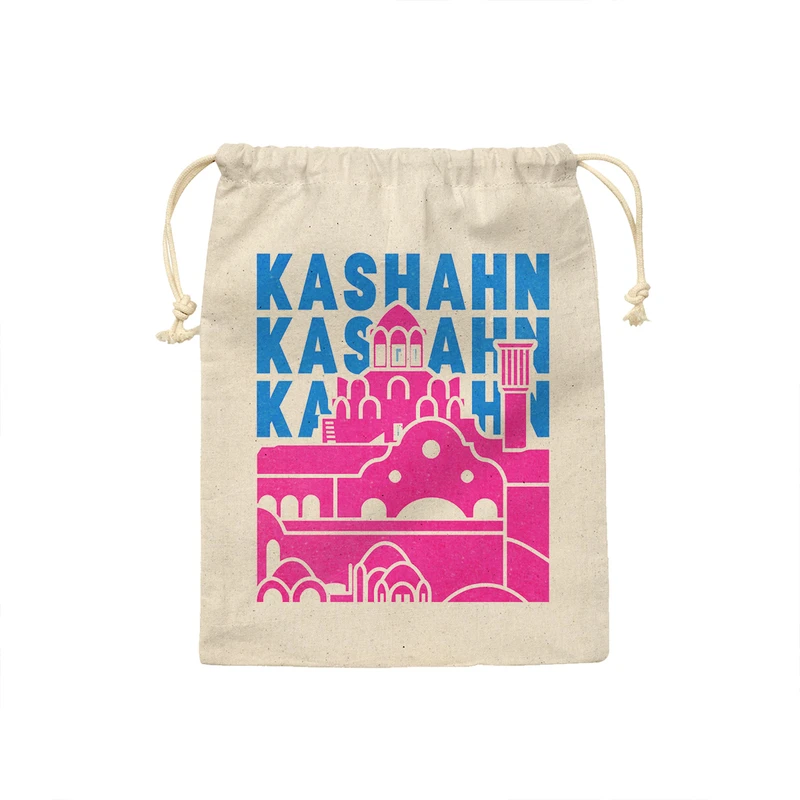 کیسه نان و سبزی ترمه طراحان ایده مدل نماد خانه بروجردی ها کاشان کد map0054 - M سایز 23x33 سانتی متر