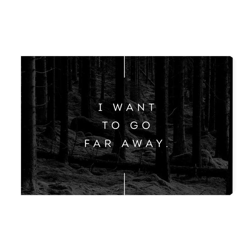 تابلو شاسی عرش مدل فانتزی نوشته I want to go far away کد As3269