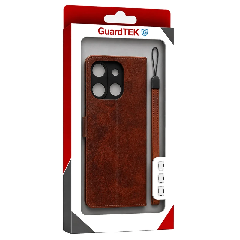 کیف کلاسوری گاردتک مدل Flip cover strap مناسب برای گوشی موبایل وکال Vocal V0 به همراه بند