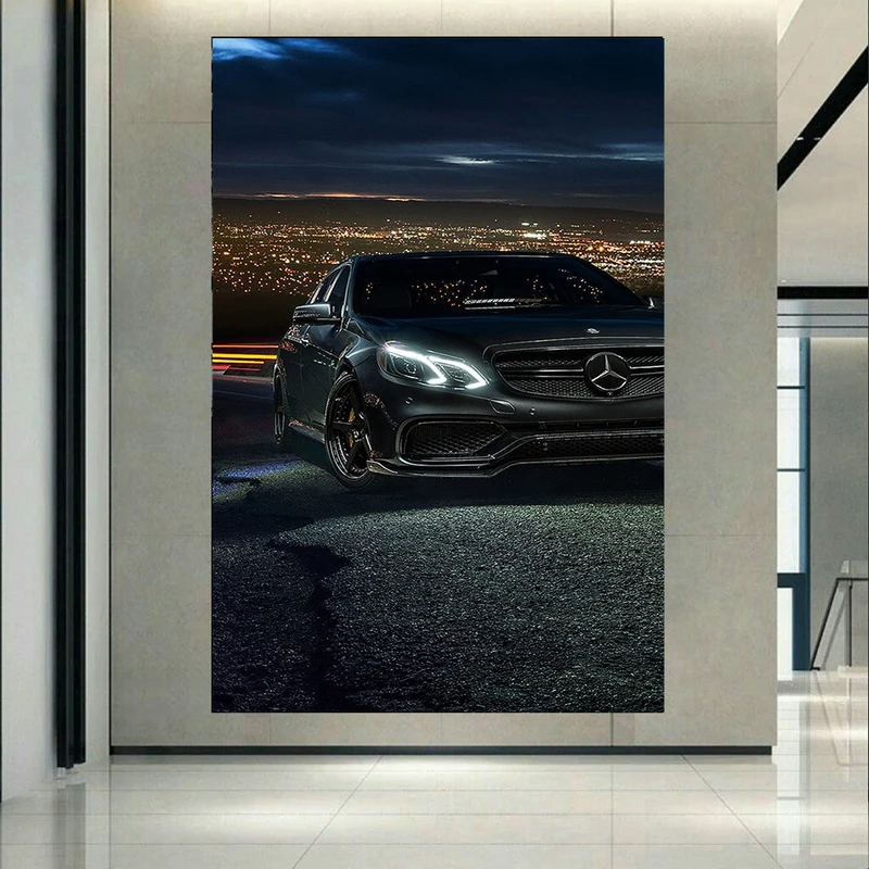 پوستر طرح ماشین مدل بنز E63 کد AR16610