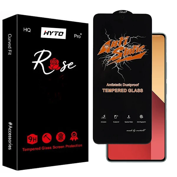 محافظ صفحه نمایش هیتو مدل Rose Antistatic Touch مناسب برای گوشی موبایل شیائومی redmi note 13 5G / 13 pro 4G
