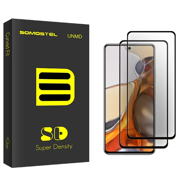 محافظ صفحه نمایش سرامیکی سوماستل مدل SD Glass مناسب برای گوشی موبایل شیائومی 11T Pro 5G 2107113SG بسته دو عددی