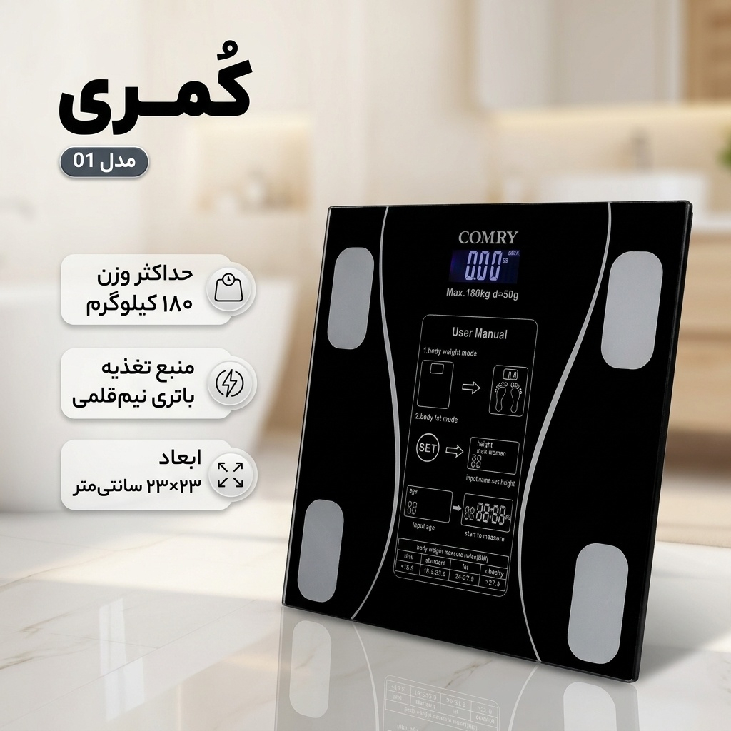 ترازو دیجیتال کمری مدل 01