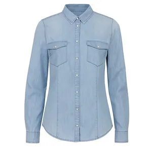 شومیز آستین بلند یقه برگردان زنانه مدل B-3396