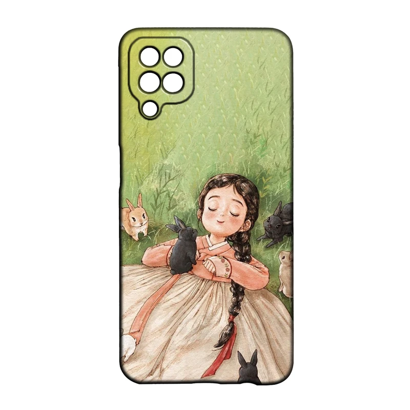 کاور طرح دخترانه کد 294 مناسب برای گوشی موبایل سامسونگ Galaxy A12 / M12 / F12