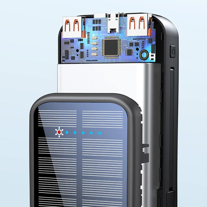 پاوربانک گرین لاین مدل PD20W SOLAR 2 ظرفیت 20000 میلی‌آمپر ساعت