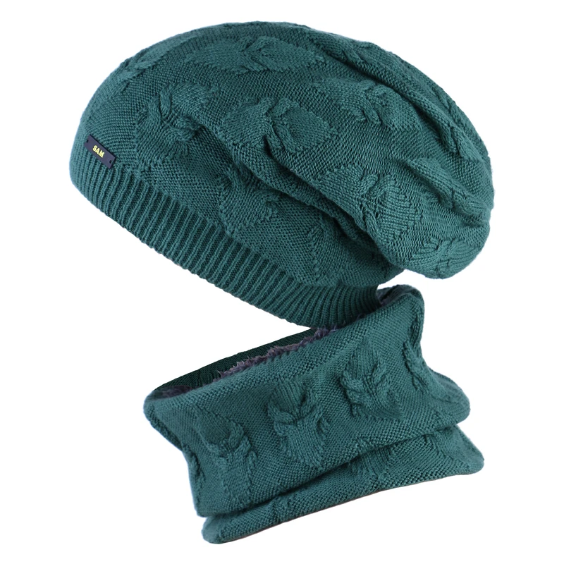 عکس شماره 2 : ست کلاه و شال گردن بافتنی سام مدل فرانسوی رینگی کد 549