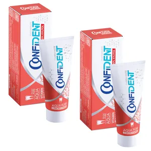 خمیر دندان ژله ای کانفیدنت مدل Aqua Pure حجم 100 گرم مجموعه 2 عددی