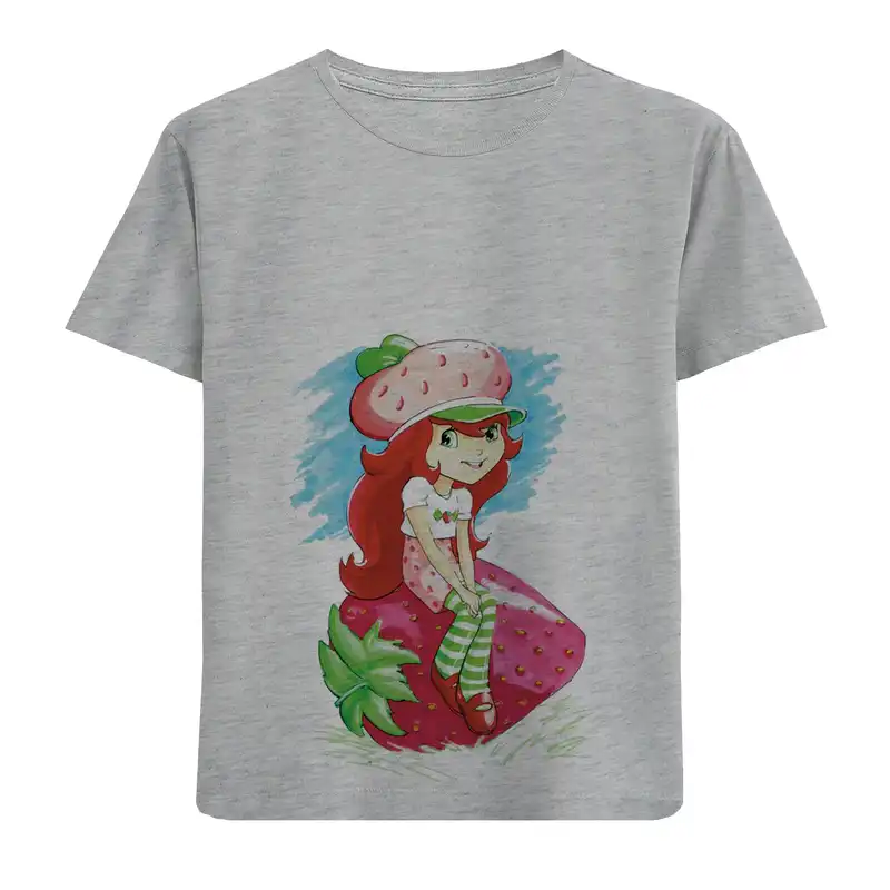 تی شرت آستین کوتاه بچگانه مدل توت فرنگی D28