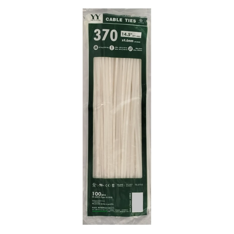 بست کمربندی وای وای مدل YY/370*4.8 بسته 500 عددی