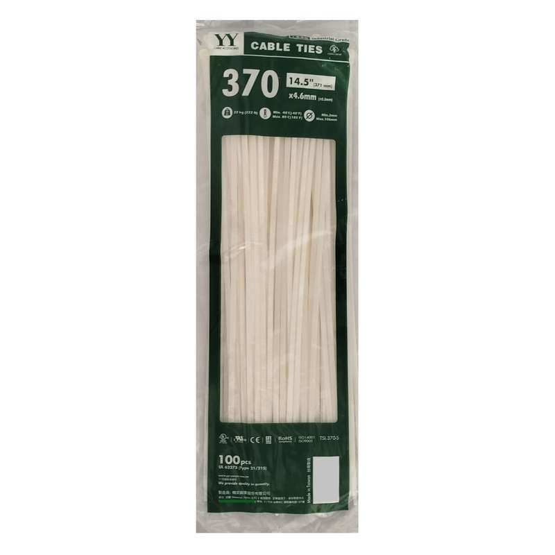 بست کمربندی وای وای مدل YY/370*4.8 بسته 300 عددی