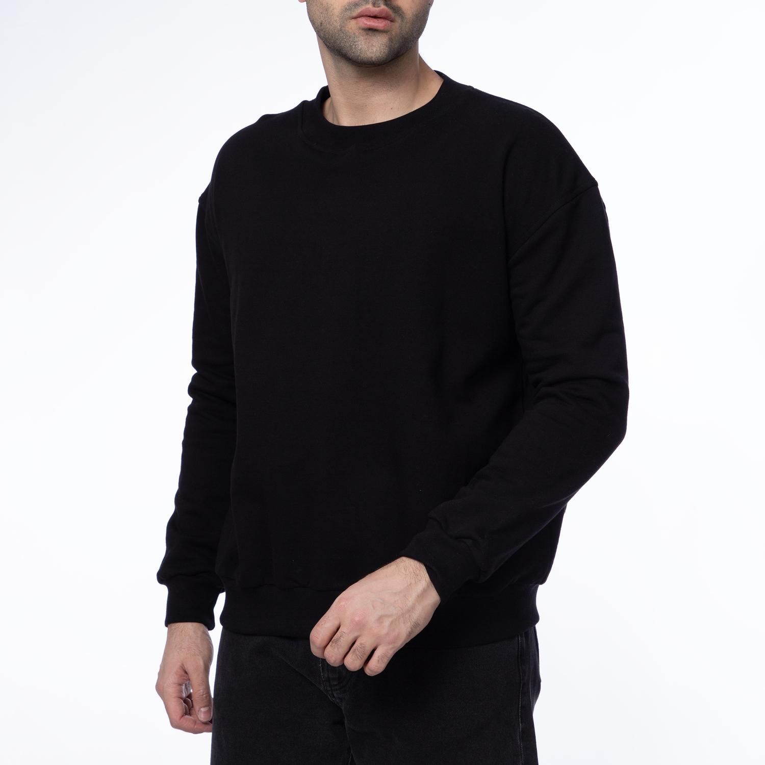 سویشرت مردانه سیکس زیرو ناین مدل 1000 رنگ مشکی -  - 1