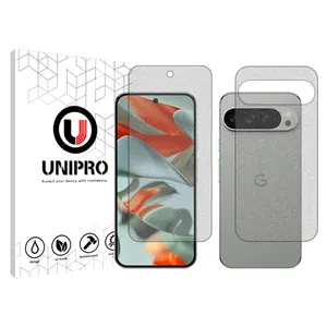 UNIPRO Star 5 model Matte screen protector suitable for Google Pixel 9 Pro XL mobile phone along with the back protector