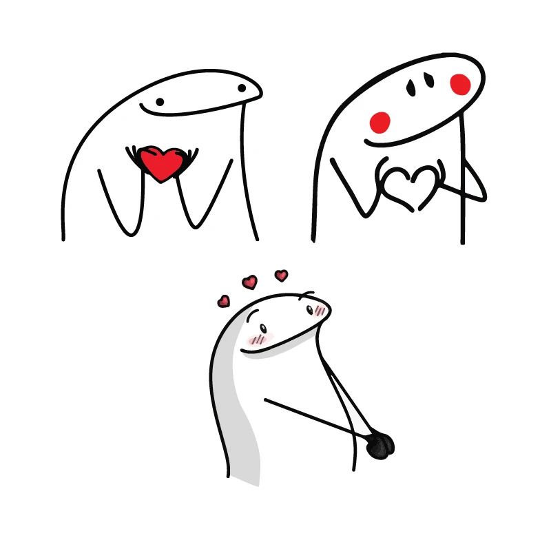 استیکر لپ تاپ طرح میقولی عاشقانه کد5  مجموعه 3 عددی