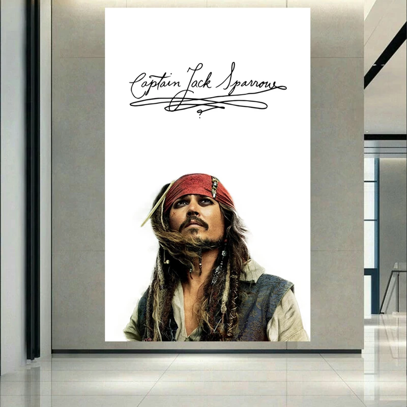 پوستر طرح جانی دپ مدل امضای کاپیتان جک اسپارو کد AR9912