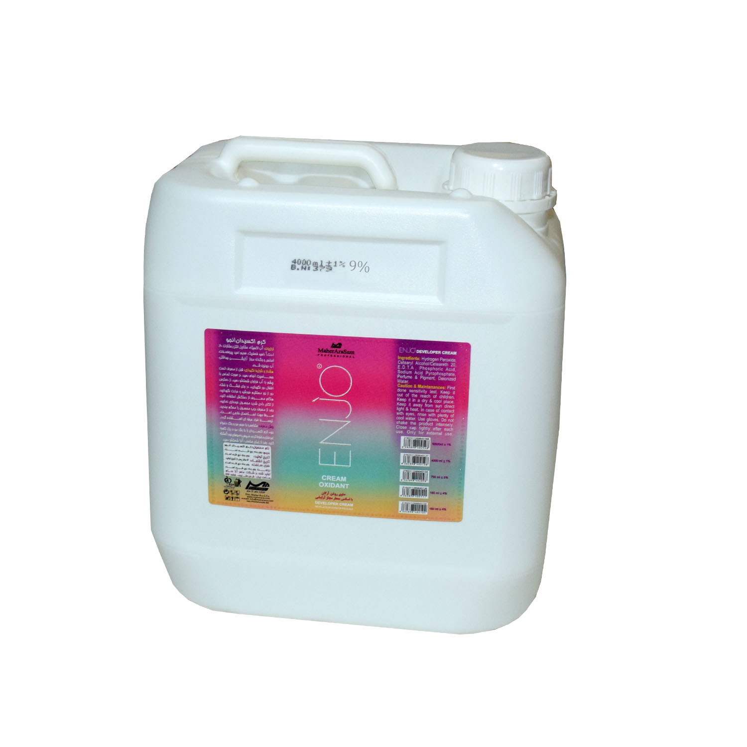 کرم اکسیدان اینجو مدل 01 نه درصدی حجم 4000 میلی لیتر