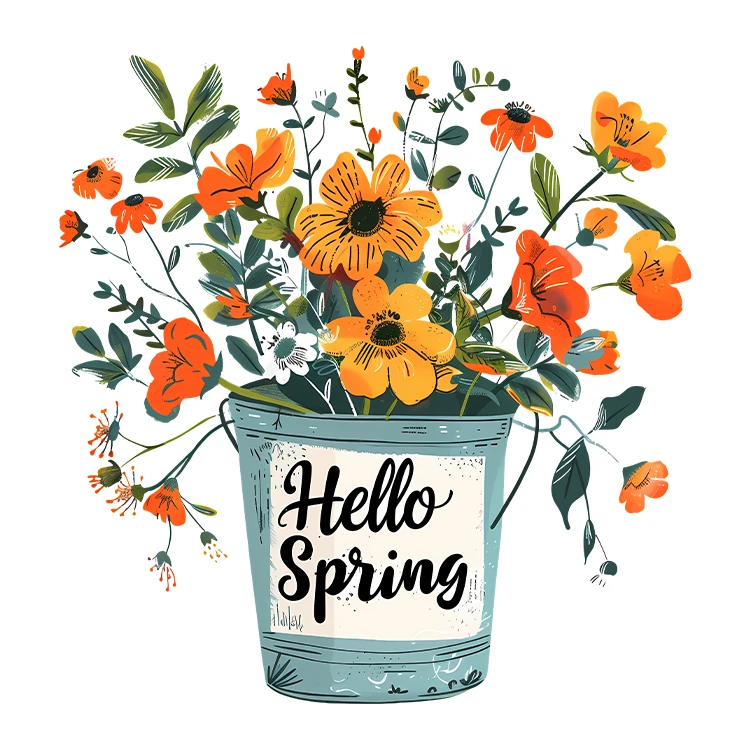 استیکر پارچه و لباس پاد آفرین مدل بهار طرح گل کد S5482