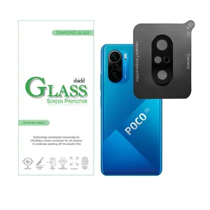 محافظ لنز دوربین شیلد گلس مدل LFUL مناسب برای گوشی موبایل شیائومی Poco F3