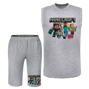 ست تاپ و شلوارک مردانه مدل ماینکرفت A366