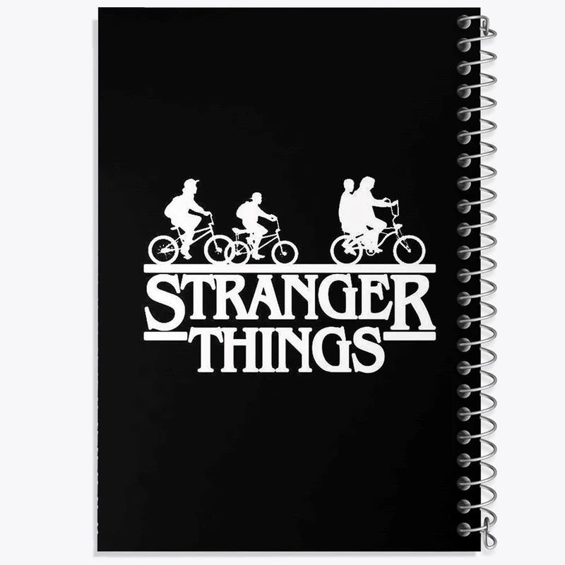 دفتر ژورنال نویسی 50 برگ خندالو مدل نقطه ای طرح سریال استرنجر تینگز Stranger Things کد 19345