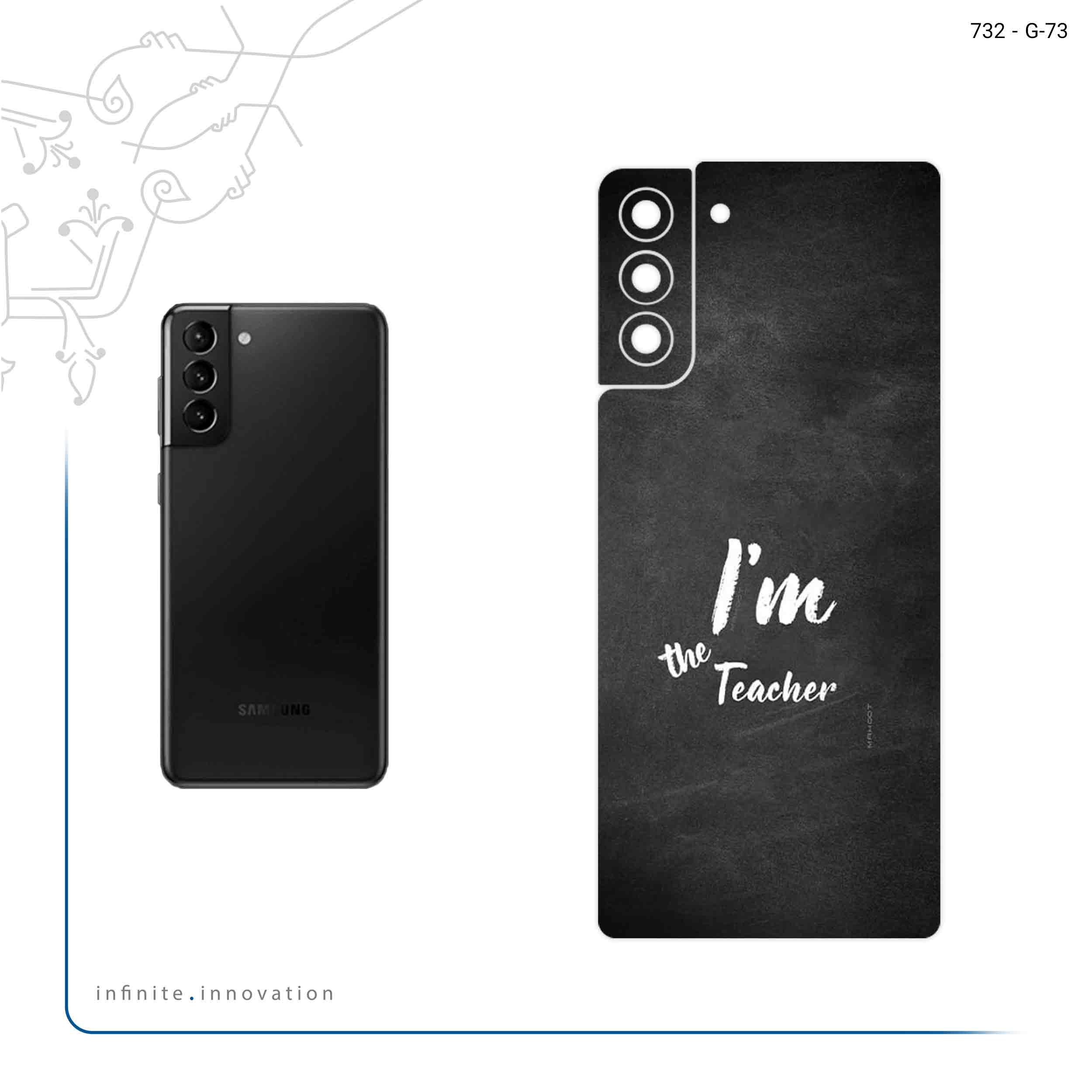 برچسب پوششی ماهوت مدل Teacher مناسب برای گوشی موبایل سامسونگ Galaxy S21 Plus 5G