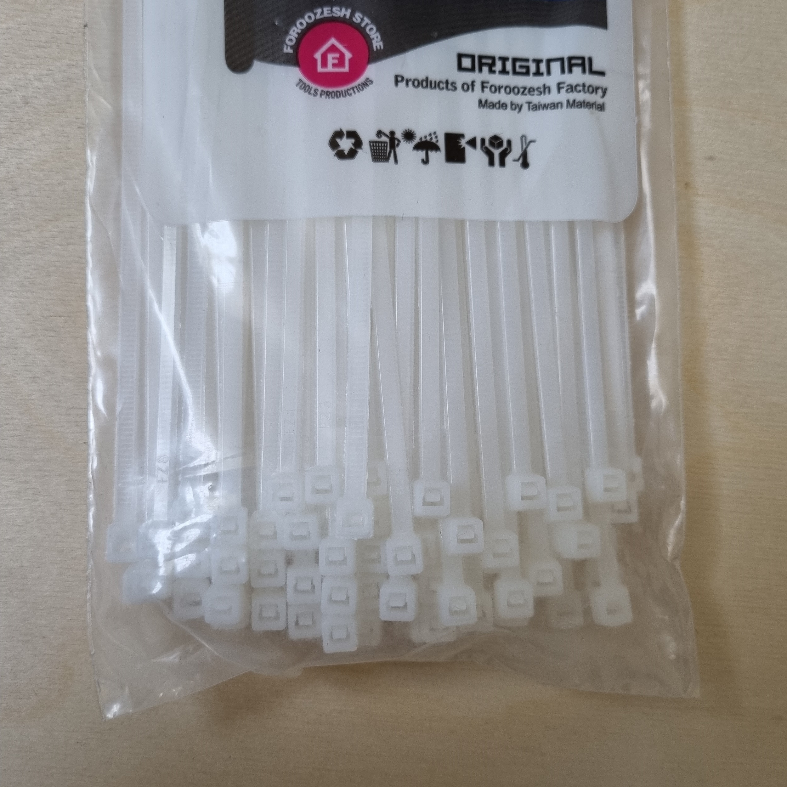 بست کمربندی فروزش مدل F30 بسته 100 عددی