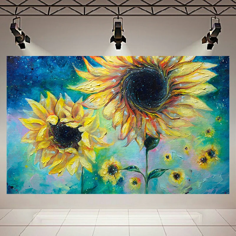 پوستر طرح مخمل مدل نقاشی رنگ و روغن گلهای زیبا اثر تانیا شاتسوا  کد AR302651