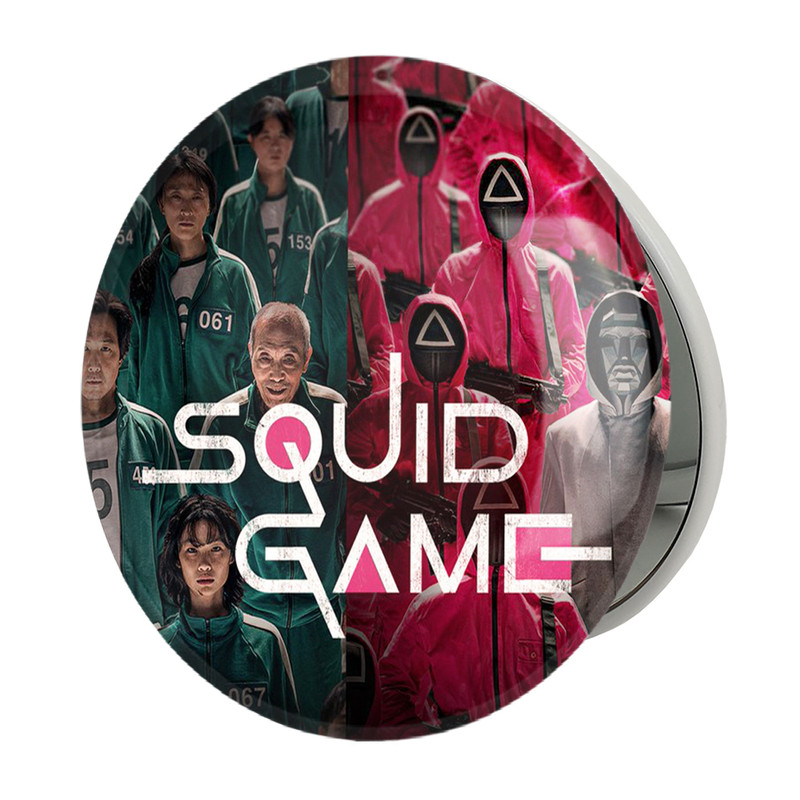آینه جیبی خندالو طرح بازی مرکب Squid Game مدل تاشو کد 10821 آینه جیبی خندالو طرح بازی مرکب Squid Game مدل تاشو کد 10821