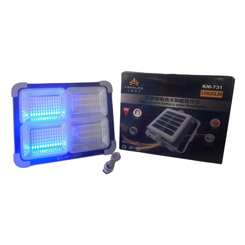 پکیج خورشیدی مدل قابل حمل کد KM-731 ظرفیت 30 وات ساعت