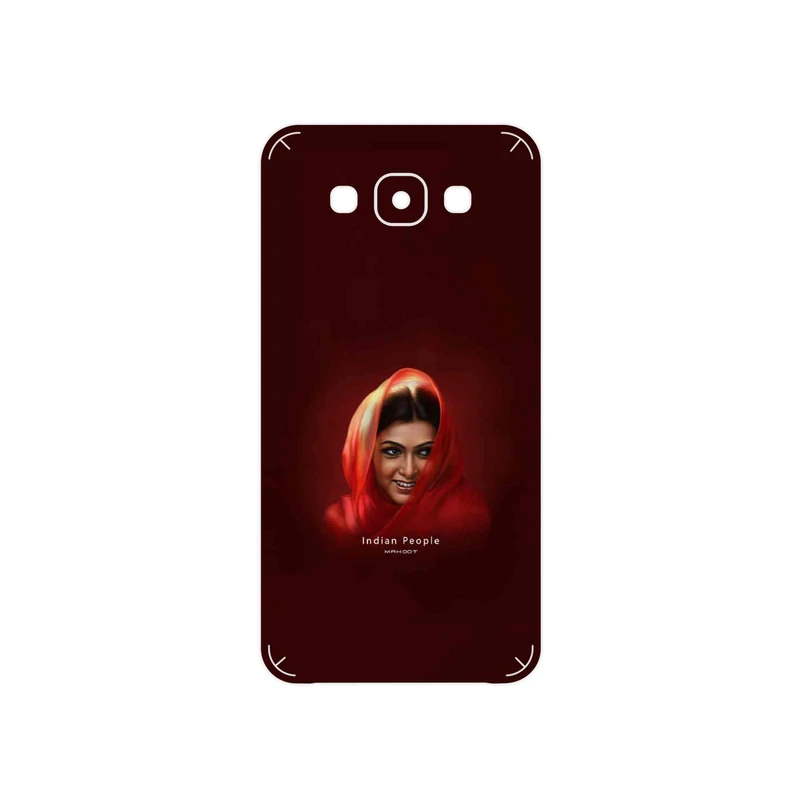 برچسب پوششی ماهوت مدل Portrait of an Indian Woman مناسب برای گوشی موبایل سامسونگ Galaxy E7
