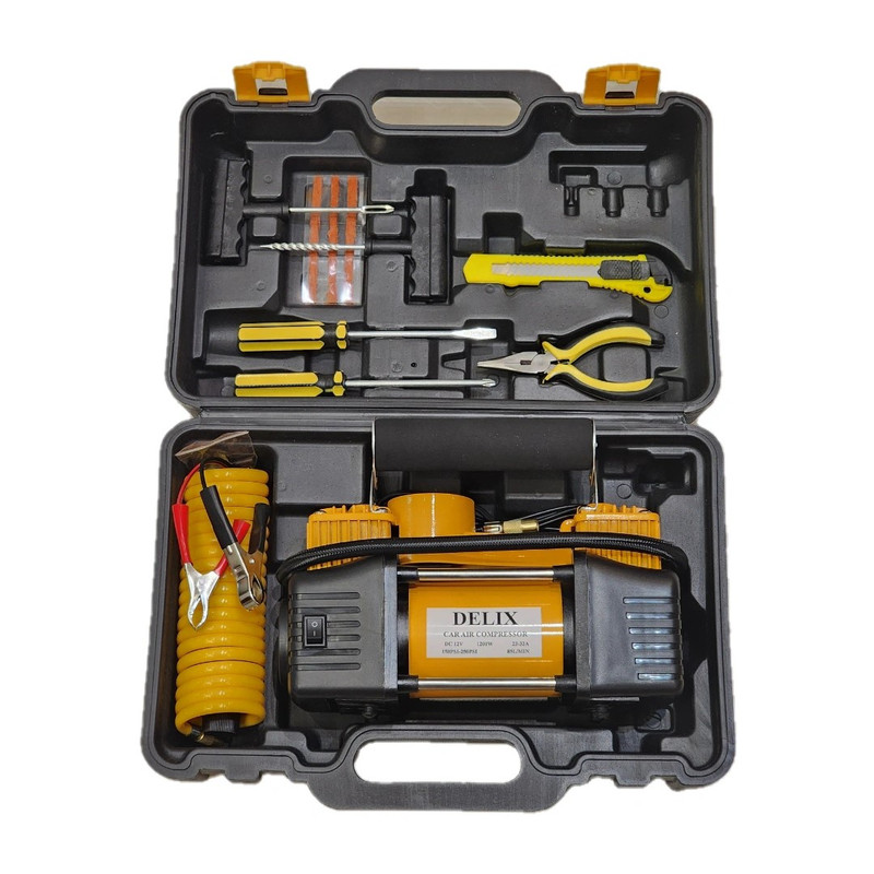 پمپ باد فندکی دلیکس مدل DLZRD12 مجموعه 15 عددی