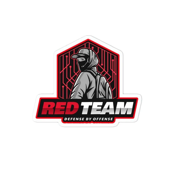 استیکر لپ تاپ طرح برنامه نویسی hacker red team کد 002