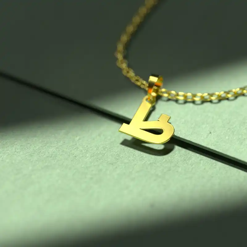 گردنبند طلا 18 عیار زنانه مدوپد مدل حرف ظ کد I3-1-1448