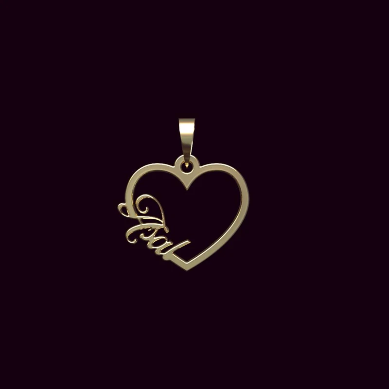 آویز گردنبند طلا 18 عیار زنانه مدوپد مدل اسم عسل asal کد PB1-10475