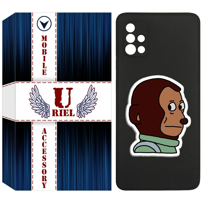 کاور یوریل مدل KSH کد 88 طرح میمون مناسب برای گوشی موبایل سامسونگ Galaxy A51