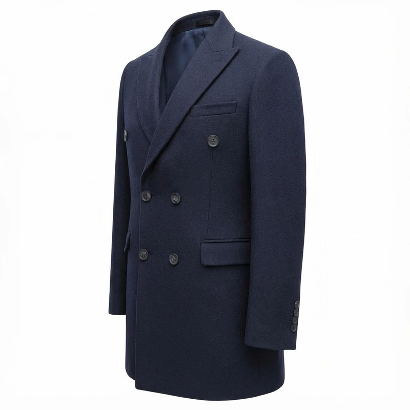 عکس شماره 2 : پالتو بلند مردانه مدل کشمیر پشمی 67804